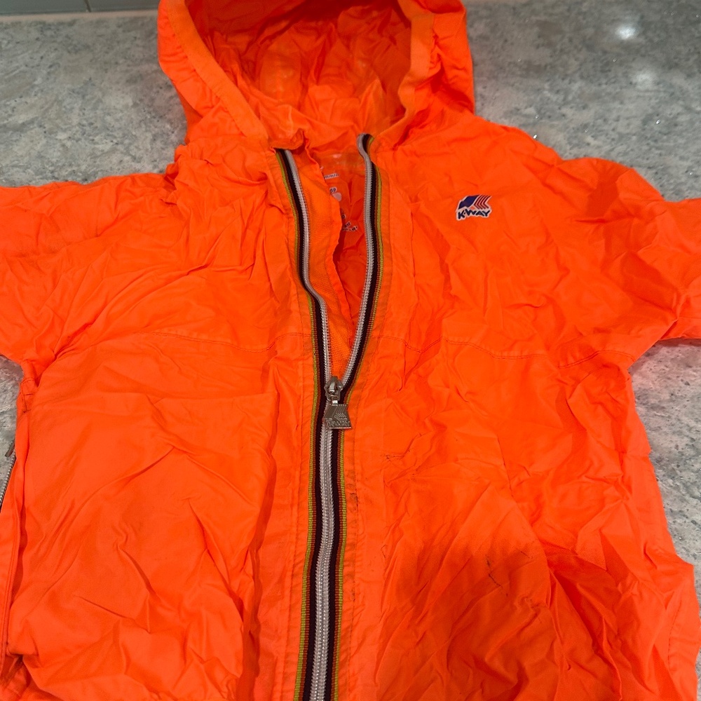 KWAY LE VRAI CLAUDE 4Y packable windbreaker rain jacket